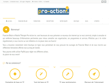 Tablet Screenshot of pro-action.ca