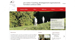 Desktop Screenshot of pro-action.ch